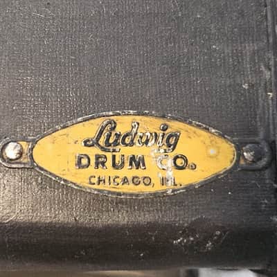 Ludwig Original Vintage Suite Case Snare Drum Case, Yellow/Gold Badge, Keystone Era 1960s! image 2