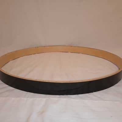 UNMARKED 22" (DIAMETER) BASS DRUM HOOP  - BLACK GALAXY WRAP - FREE SHIP TO C-USA image 6