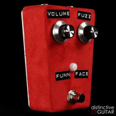 Shin's Music Fun Face Silicon Fuzz Pedal - Red Suede image 2