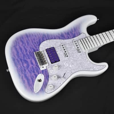 Custom Pre-order! Stratocaster HSS 5-Way Purple Fade Lightweight w DiMarzio Humbucker image 1