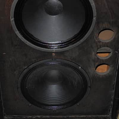 Vintage Plush 2-15" Bass Guitar Cabinet! Kustom Black Tuck and Roll! image 3