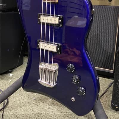 DEARMOND BY GUILD JET-STAR 80'S BASS GUITAR, BLUE, MADE IN KOREA, USED image 4