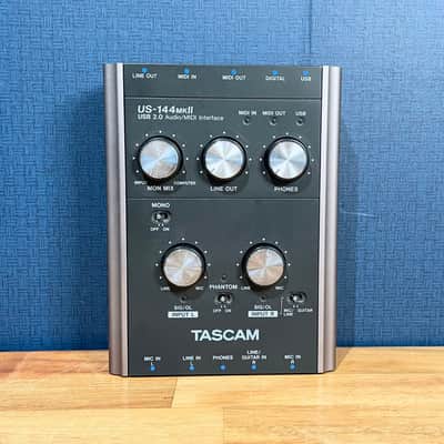 TASCAM US-144 MKII USB Audio Interface - Black image 1