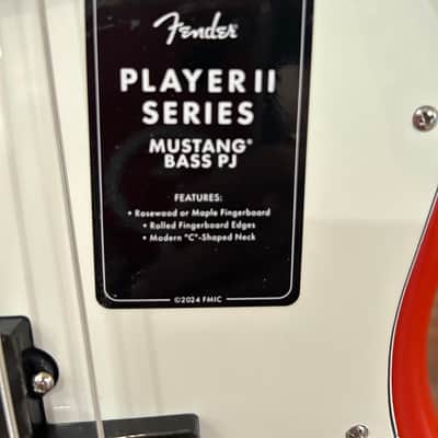 Fender Player II Mustang Bass PJ 2024 - RW Coral Red /8lbs. 1.5oz. #MX24050774 image 10
