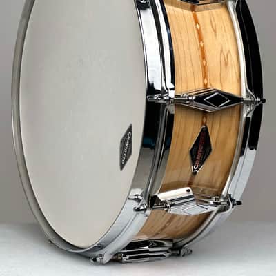 Craviotto 5x14" VIDEO Solid Maple Snare Drum - 2024 Gloss Maple w/ Mahogany Inlay image 11