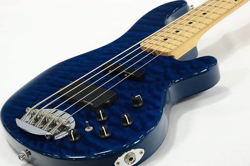 Lakland SK-5DX Skyline Japan Series Blue Translucent image 1