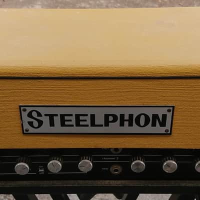 STEELPHON BA 805 Vintage Analog Italian Rare Amp Head Yellow '70 s image 1