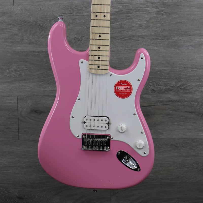 Squier Sonic Stratocaster HT Single Humbucker Guitar Flash Pink! image 1