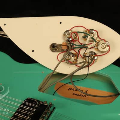 2013 Rickenbacker 330/12S 12-string Sea Green w/Rose Morris sound hole image 25