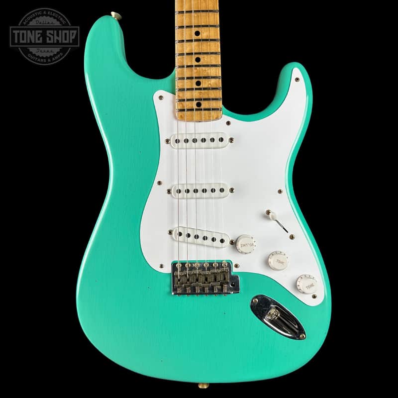 Fender Custom Shop 70th Anniversary 1954 Stratocaster Journeyman Relic Seafoam Green w/case image 1