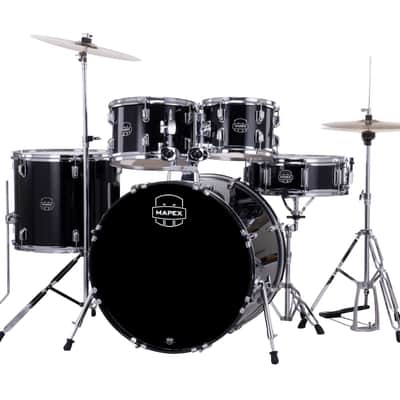 Mapex Drum Kit Comet Series Rock Fusion Dark Black CM5294FTC-DK image 2