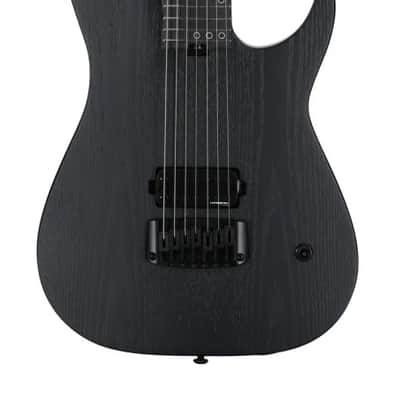 Schecter Keith Merrow KM-7 MK-III EX 7-string Baritone Electric Guitar - Satin Black Open Pore (882) image 9