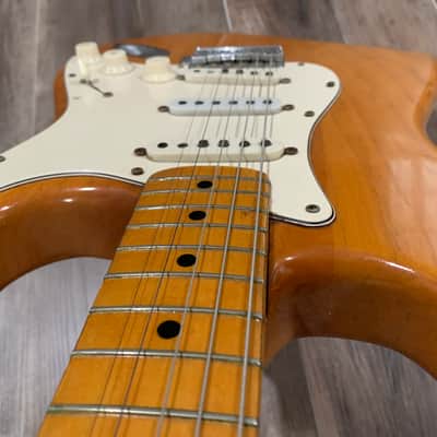 Fender Stratocaster 1973 Blonde natural maple w case OHSC original vintage Antique Natural image 9