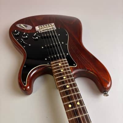 Fender FSR American Standard Hand Stained Ash Stratocaster Wine Red image 8