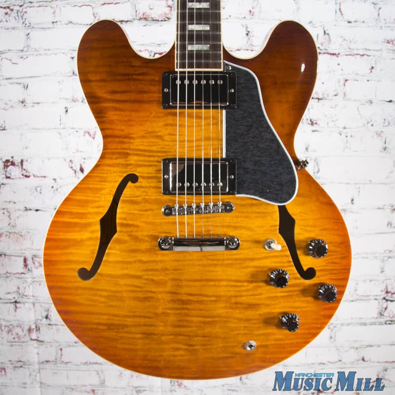 Gibson Memphis ES-335 Premiere Figured Semi-Hollow Electric Guitar Faded Lightburst 7705 w/OHSC image 1