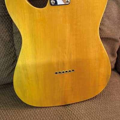 Custom Black Guard Telecaster flamed Maple Top & Ash Body. Black Maple neck image 4
