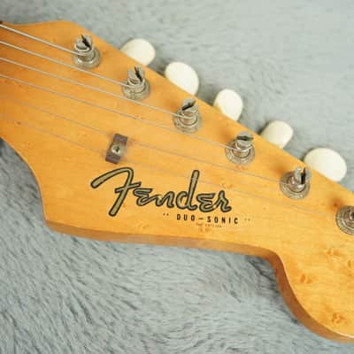 1964 Fender Duosonic, Translucent Red, Mahogany Body + OHSC image 18