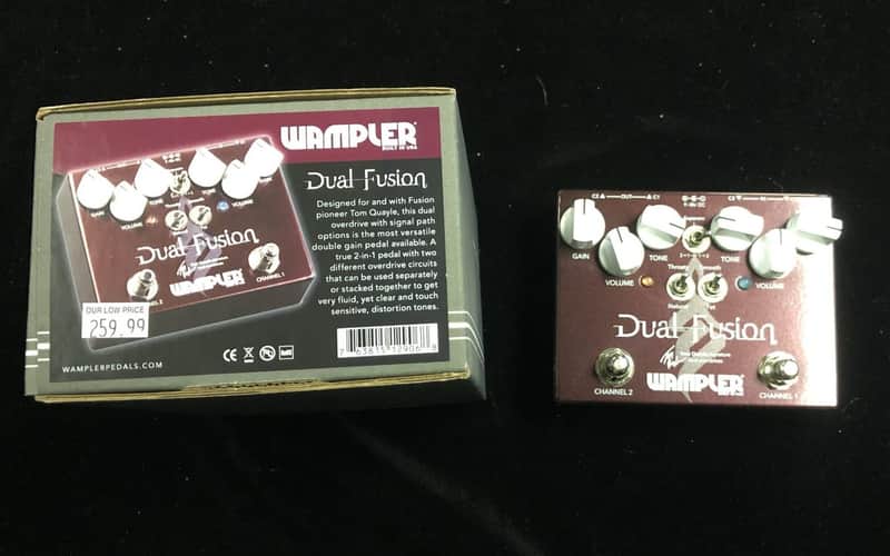 New Wampler Dual Fusion Pedal Authorized Dealer Free Shipping image 1