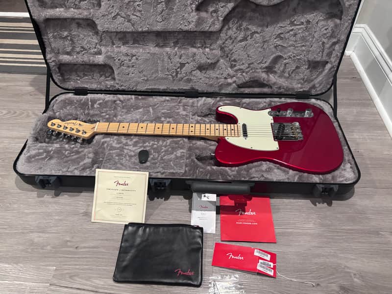 Fender American Professional Telecaster with Maple Fretboard 2017 - 2019 - Candy Apple Red image 1