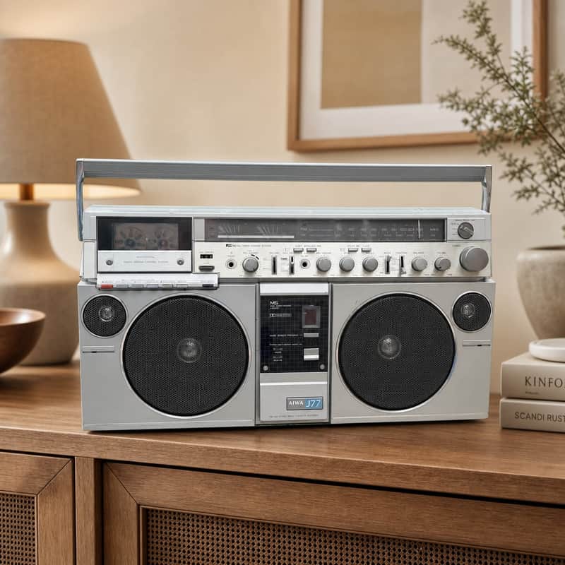AIWA CJ-J77 Rare Vintage Boombox Getto blaster Serviced Warranty Serviced JDM image 1
