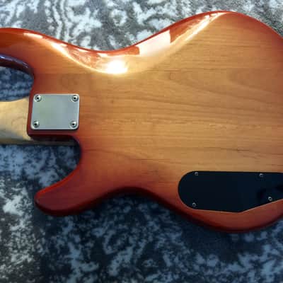 Yamaha BB-G5 5 String Electric Bass High Definition Tiger Amber Burst Top image 11
