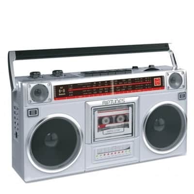 Retro Radio Cassette Stereo Boombox with Bluetooth | AM/FM SW1/SW2, USB & microSD Recorder image 3