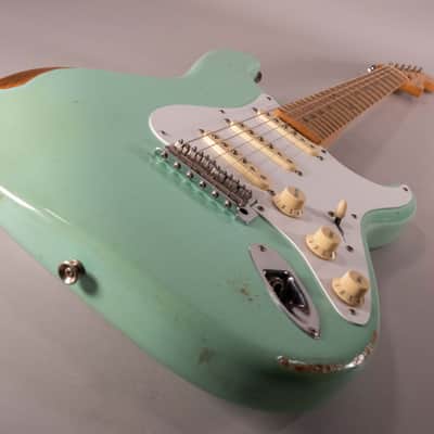 Fender stratocaster vintera road worn 75th - surf green image 9