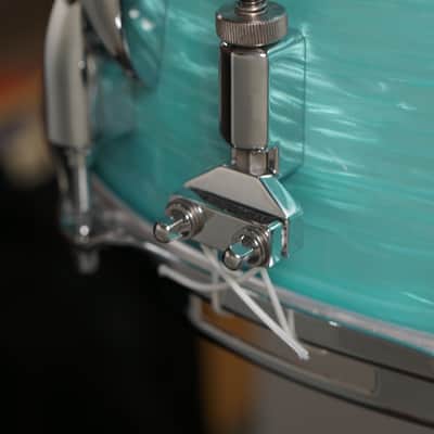 Sonor 6.5x14" Vintage Beech Snare Drum - California Blue image 5