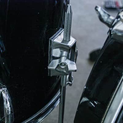 Yamaha Tour Custom Double Bass Drum Set (1985–1988) – Made in Japan – Solid Black image 11
