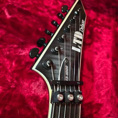 ESP LTD H3-1000 FR WITH CASE 2020 - Present - See Thru Black Sunburst image 2