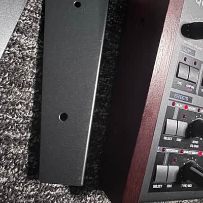 Access Virus TI Desktop Digital Synthesizer 2005 - Black W/ CUSTOM amp Cover, all accessories (OG Rack ears!) Original box, extra set of Chroma Caps Knobs image 4
