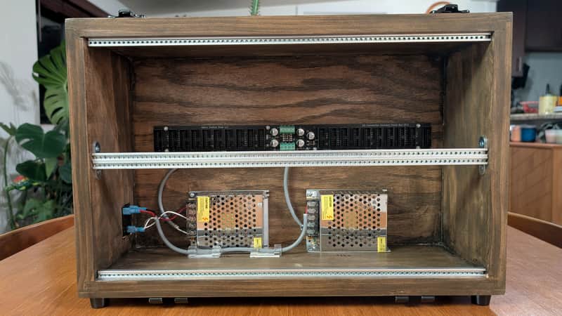 Jakes Custom Shop 6U 84hp powered Eurorack case - Dark Walnut image 1