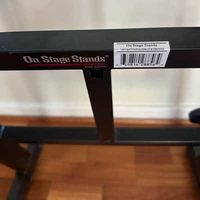 On-Stage KS7350 Pro Heavy-Duty Folding Z-Stand Keyboard Stand 2010s - Black image 13