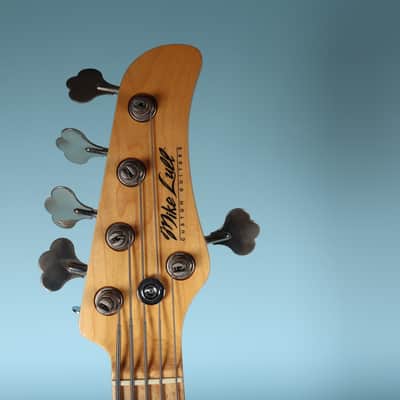 Mike Lull M5V Jazz Electric Bass 5 String Lake Placid Blue with Case image 5