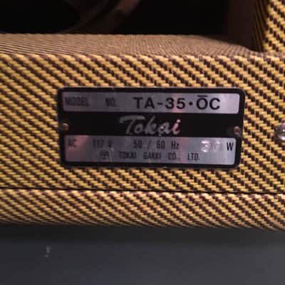 Tokai TA-35-OC Tweed - 30w Guitar Combo Amp image 4