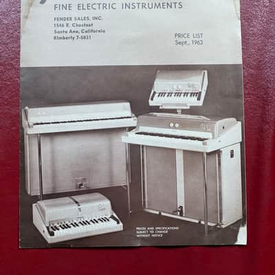 Fender Price List 1963 image 1