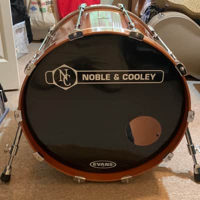 RARE Vintage Noble & Cooley Star Series 22 x 18" Bass Drum in Honey Amber Gloss image 2