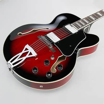 Ibanez AF75 Hollow Body Electric Guitar (Trans Red Sunburst) image 2