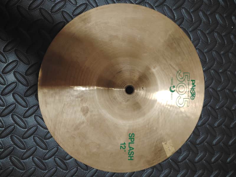 COLLECTORS PRISTINE MADE IN SWITZERLAND PAISTE 505 12" SPLASH FIRST YEAR BATCH image 1