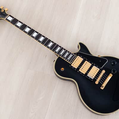 1989 Burny Black Beauty Custom '57 Model RLC-65 3 Pickup w/ VH-3 Pickups, Japan Fernandes image 11