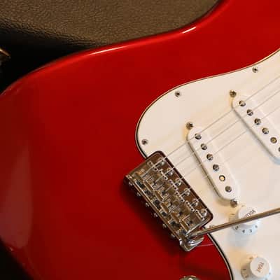 2008 Fender Custom Shop 1966 Stratocaster NOS Electric Guitar Candy Apple Red + COA OHSC image 4