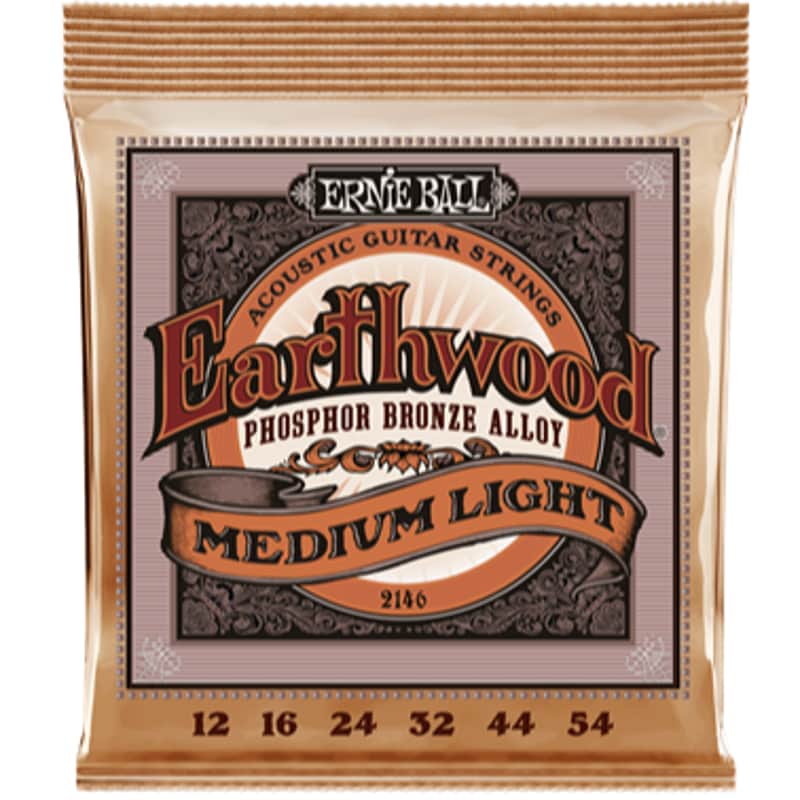 Ernie Ball Earthwood Phosphor Bronze Acoustic Guitar String Set 12-54 image 1