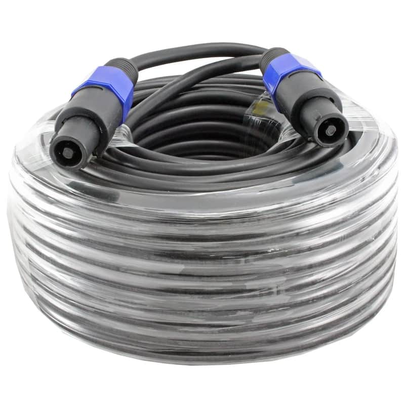 100' FT foot 12 GA gauge SPEAKON SPEAKER TO CABLE CORD image 1