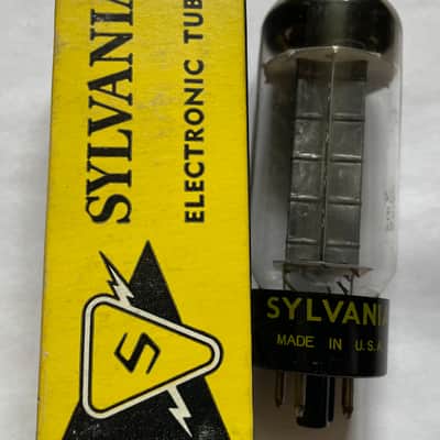 Sylvania 5U4GB black plate 1960s Used tested good image 2