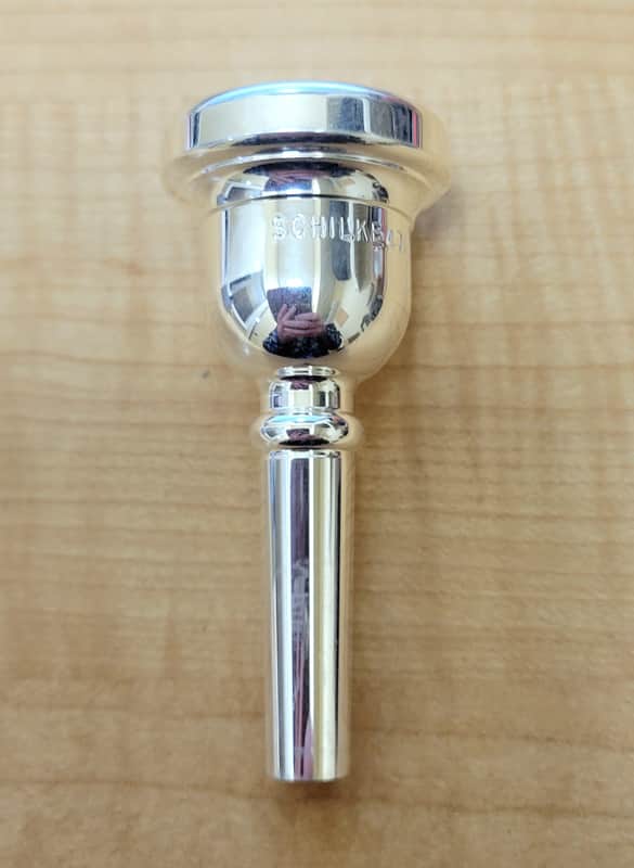 Schilke 47 Standard Series Small Shank Trombone Mouthpiece - Silver Plated image 1