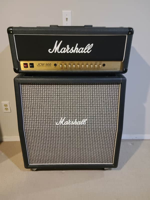 Marshall JCM 900 100W MODEL 4100/ 1960 AX 4×12 late 90s - Black image 1