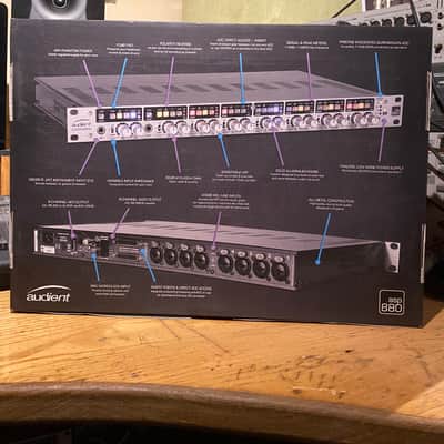 Audient ASP880 8-Channel Microphone Preamplifier and A/D Converter 2010s - Silver image 2