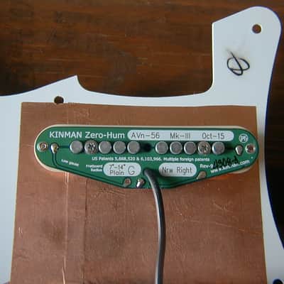 Kinman Traditional Mk-III Strat Pickup Set, Zero-Hum, Loaded Pickguard, Full System, LN image 5