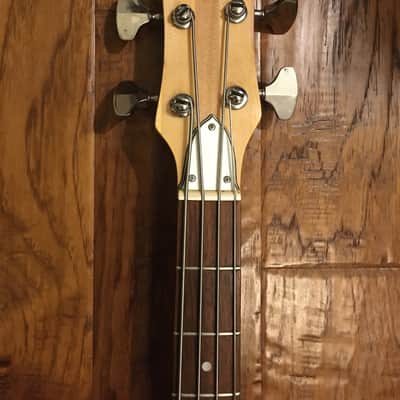 Vintage early 70's Univox Hi-Flier Bass Sunburst with Fitted Hard Case image 17