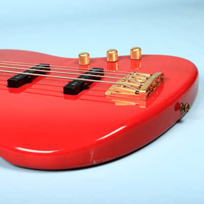 1980s Schecter USA Bass Guitar Red Dallas Era American Made image 13